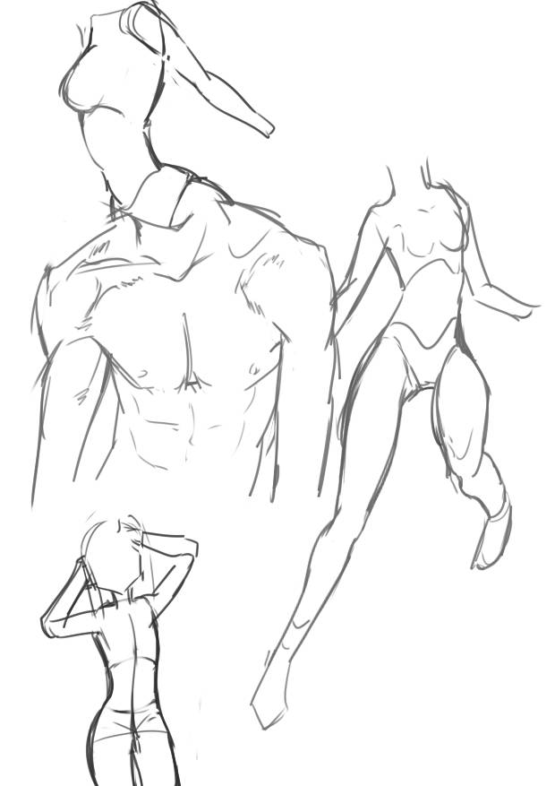 穿着内裤去裸奔の画力贡献